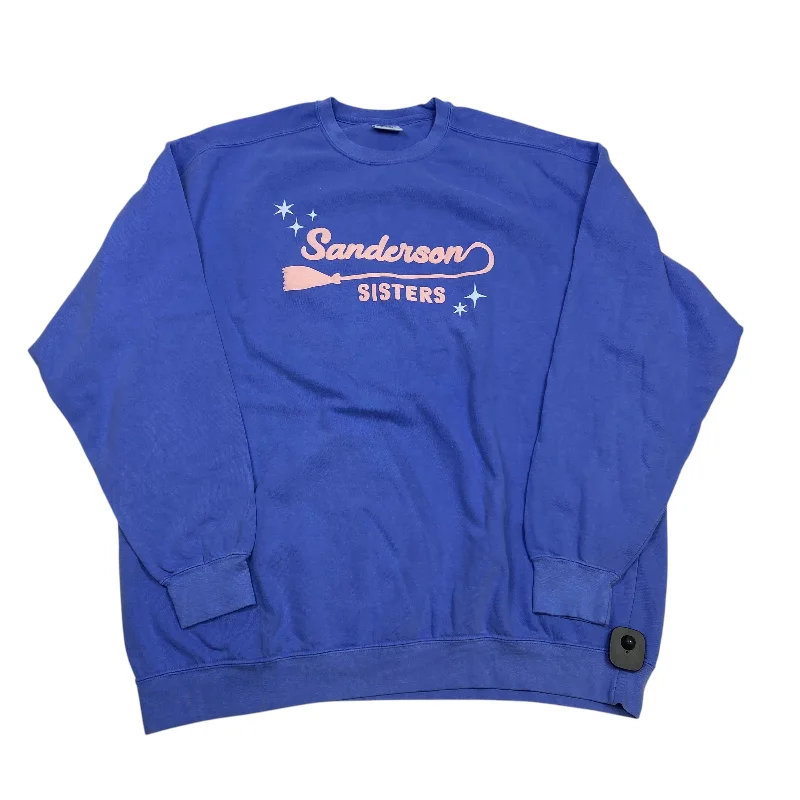 Puma sweatshirts stylish -Sweatshirt Crewneck By Comfort Colors In Blue, Size: 3x