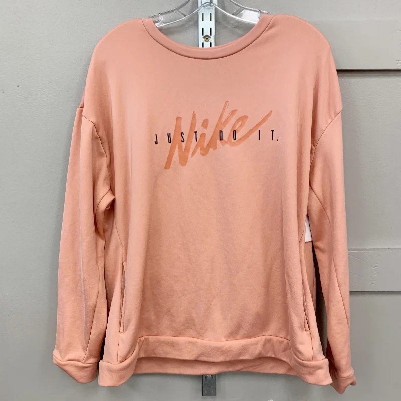 green sweatshirts earthy -Sweatshirt Crewneck By Nike Apparel In Coral, Size: L