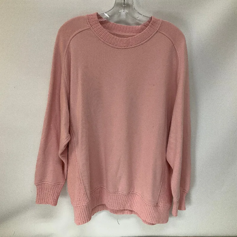 maroon sweatshirts durable -Sweatshirt Crewneck By Aerie In Pink, Size: S