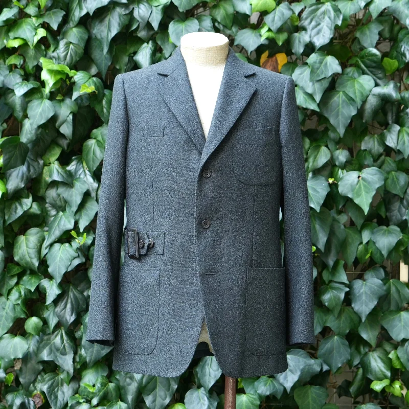 active striking jacket -TRAVEL JACKET WOOL TWEED