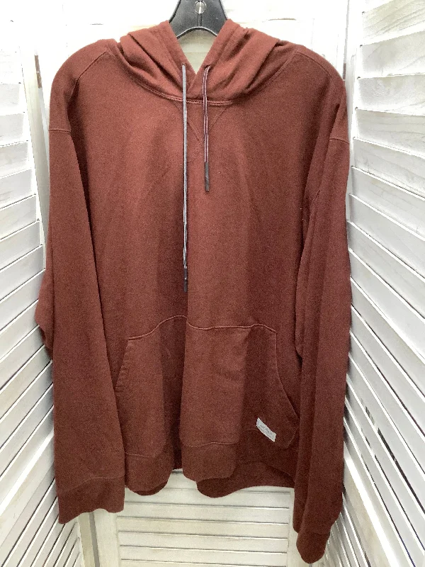 green sweatshirts graphic -Sweatshirt Hoodie By Eddie Bauer In Brown, Size: 2x