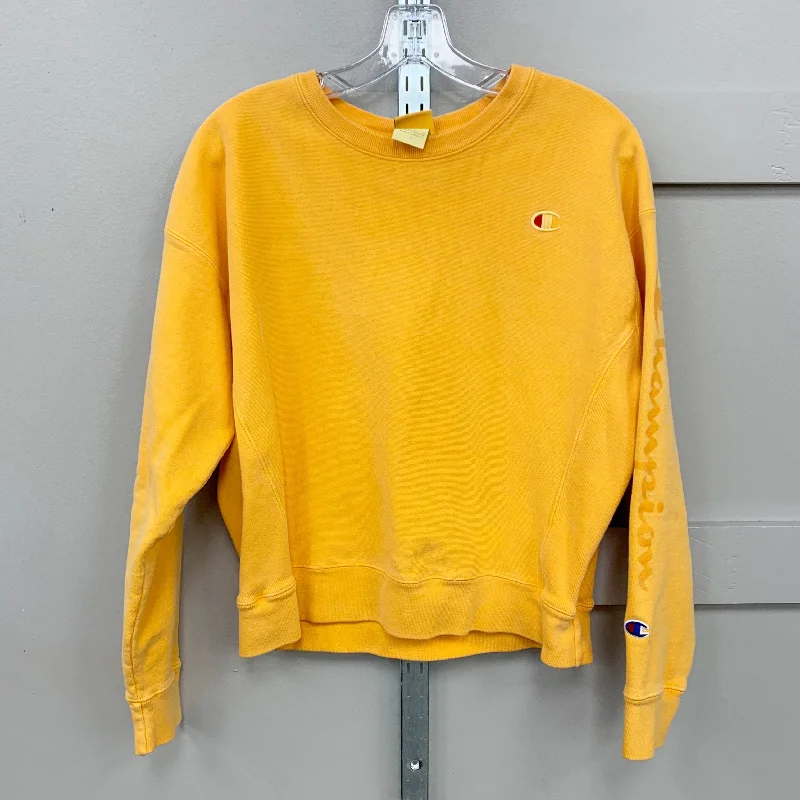 purple sweatshirts unique -Sweatshirt Crewneck By Champion In Yellow, Size: L