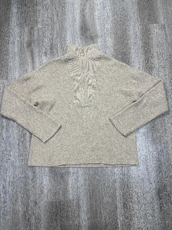 sweatshirts with patterns -Sweatshirt Collar By Major Label Group In Tan, Size: L