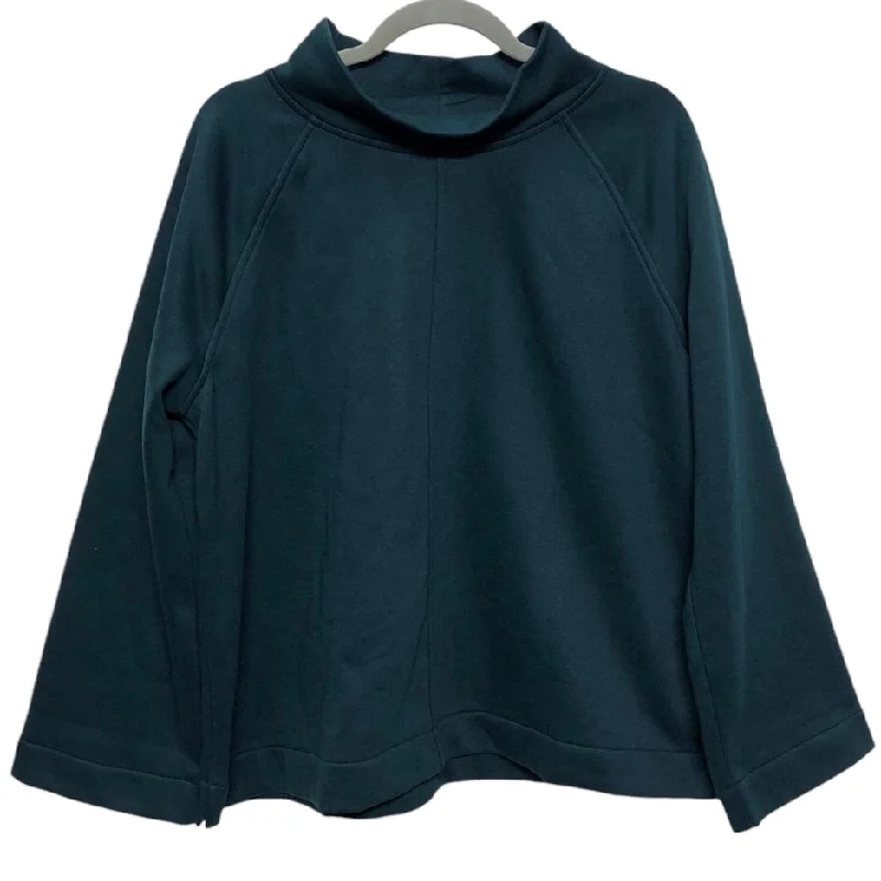 maroon sweatshirts modern -Sweatshirt Collar By J. Jill In Teal, Size: Lp