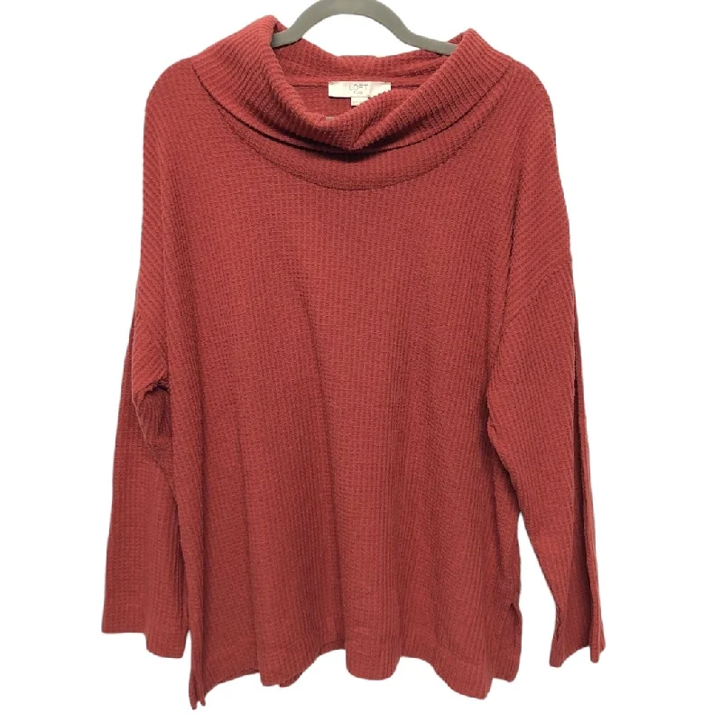 black sweatshirts fashion -Sweatshirt Collar By Loft In Orange & Red, Size: 1x