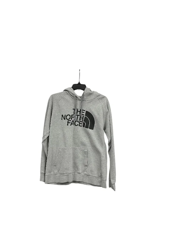 vintage sweatshirts retro -Athletic Sweatshirt Hoodie By North Face In Grey, Size: L