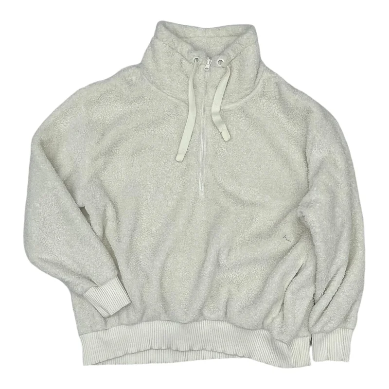 lightweight sweatshirts casual -Sweatshirt Collar By Members Mark In Cream, Size:Xl