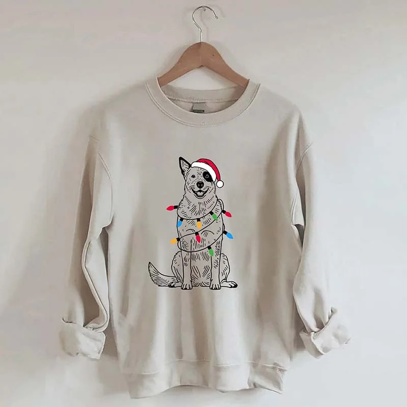 sweatshirts with abstract -Australian Cattle Dog Christmas Sweatshirt