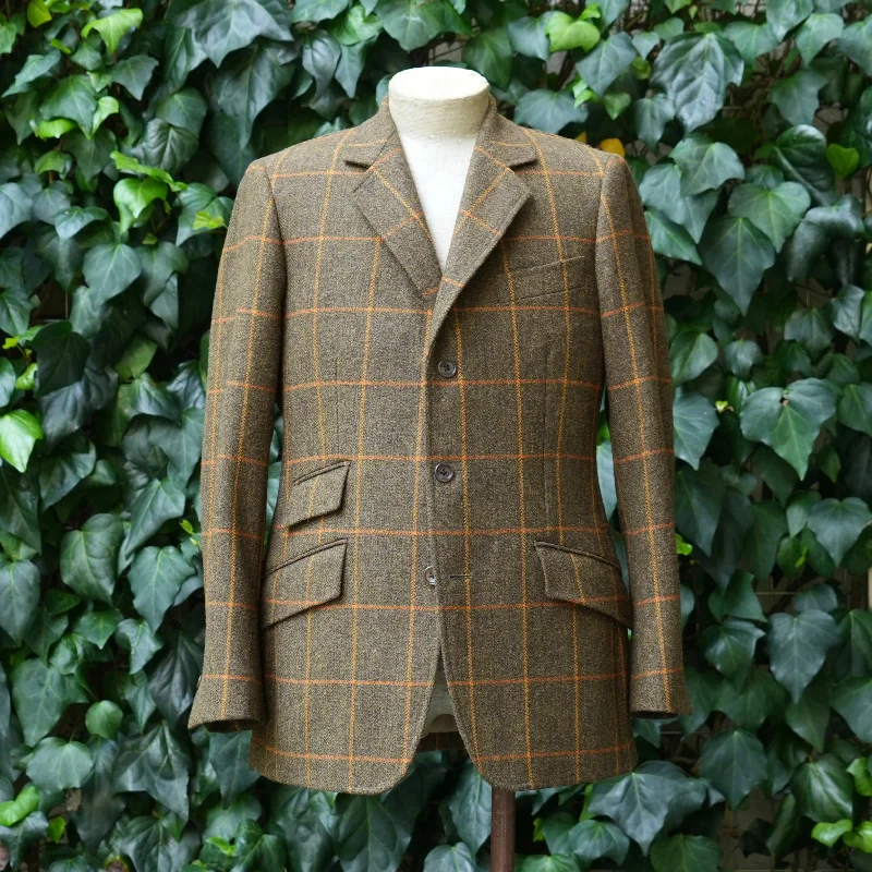 tie hearty jacket -HUNTING JACKET TWEED