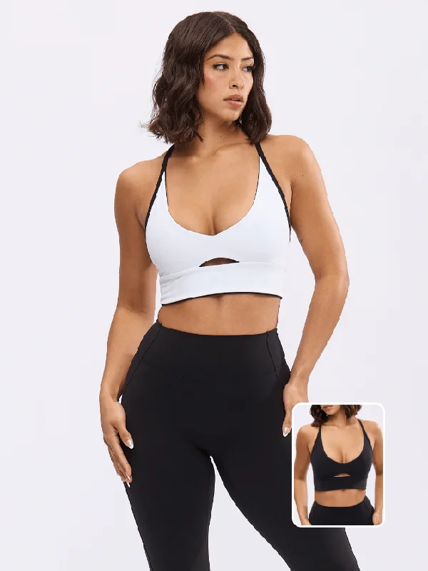 Reversible Nubre Crop - Onyx Black and White