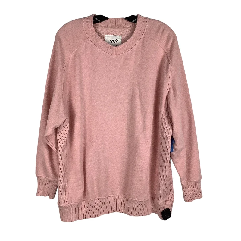 Adidas sweatshirts modern -Sweatshirt Crewneck By Aerie In Pink, Size: S