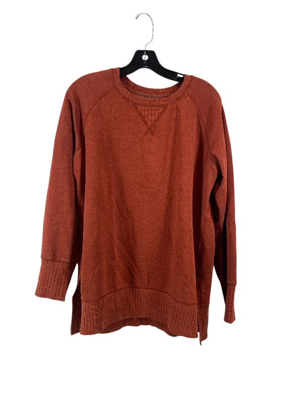 black sweatshirts unique -Sweatshirt Crewneck By Maurices In Orange, Size: M