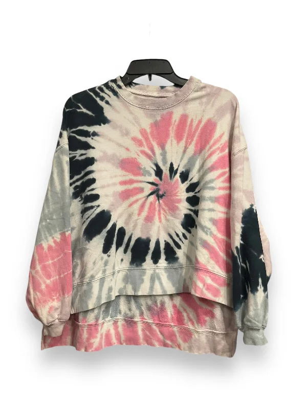 sweatshirts for park -Sweatshirt Crewneck By Electric & Rose In Tie Dye Print, Size: Xs