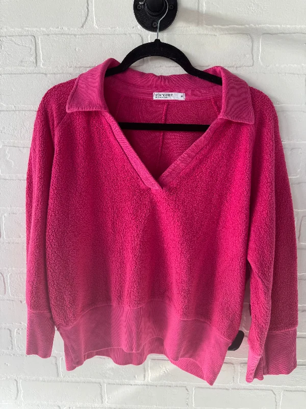 sweatshirts for studying -Sweatshirt Collar By Stateside In Pink, Size: M