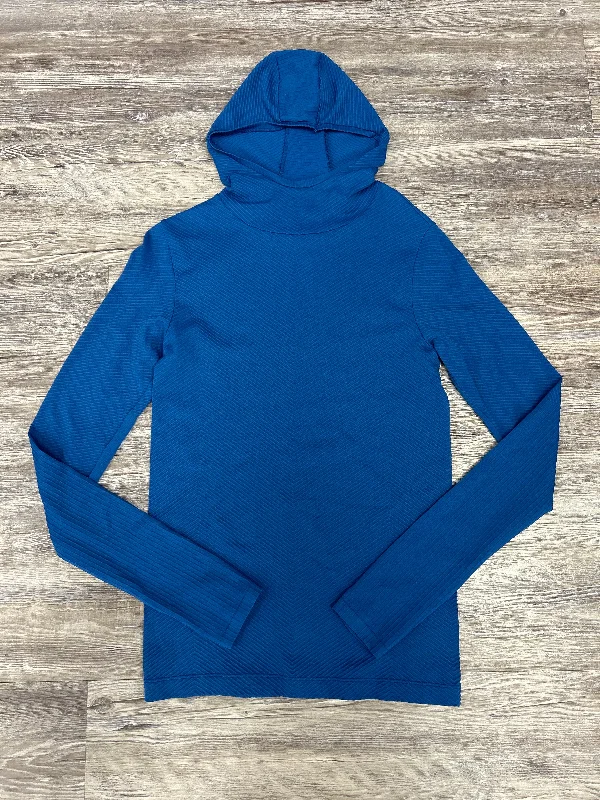 Champion sweatshirts vibrant -Athletic Sweatshirt Hoodie By Athleta In Blue, Size: S