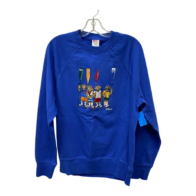 blue sweatshirts soft -Sweatshirt Crewneck By J. Crew In Blue, Size:S