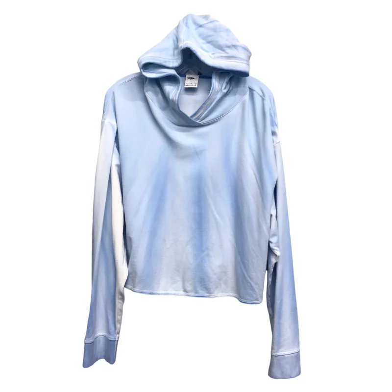 white sweatshirts durable -Athletic Sweatshirt Hoodie By Nike Apparel In Blue, Size:1X