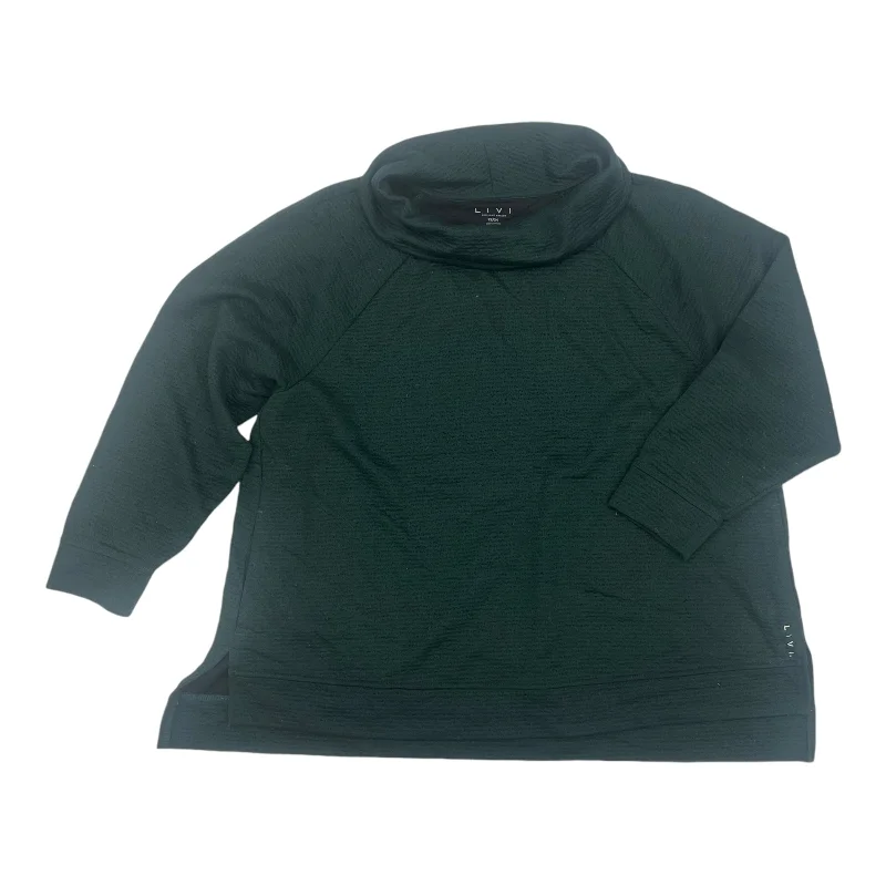 sweatshirts for parties -SWEATSHIRT CREWNECK by LIVI ACTIVE In GREEN, Size: 3X