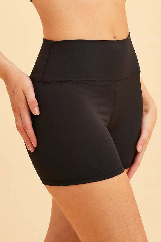 linen-cotton shorts airy -clove shorts rich tone -clove shorts rich tone -Black Bike Short 3" Length Active