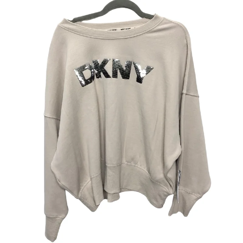 tie-dye sweatshirts cozy -Sweatshirt Crewneck By Dkny In Cream, Size: Xl