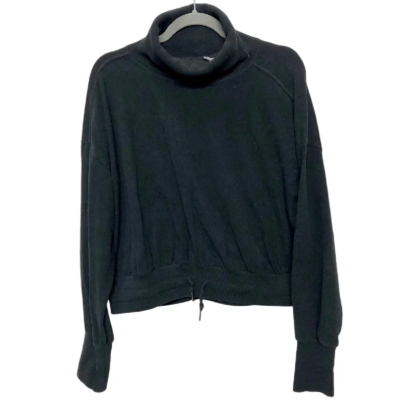 grey sweatshirts custom -Athletic Sweatshirt Collar By Sweaty Betty In Black, Size: 12p