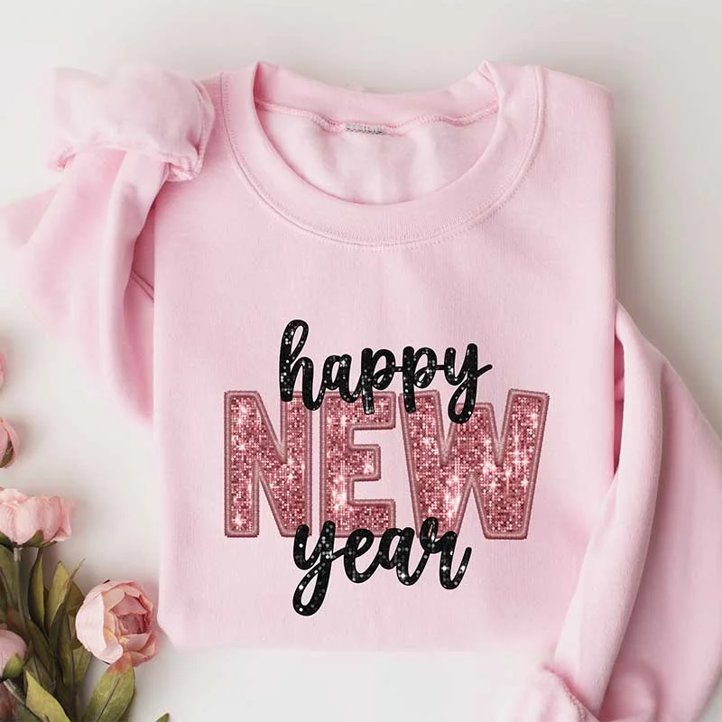 black sweatshirts classic -Glitter New Years Sweatshirt