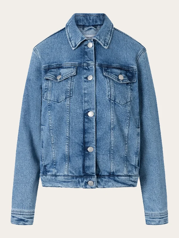 women’s trek jacket -HANA Light Blue denim jacket - Light blue