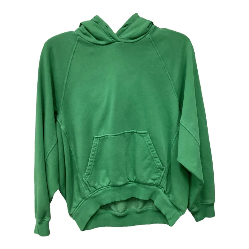 green sweatshirts chic -Sweatshirt Hoodie By Madewell In Green, Size: Xs