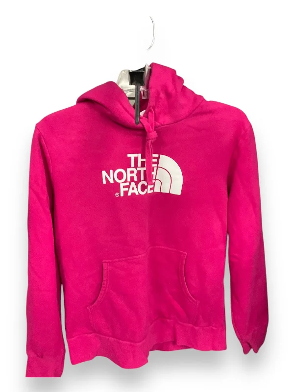 sweatshirts with minimalist -Sweatshirt Hoodie By The North Face In Pink, Size: L