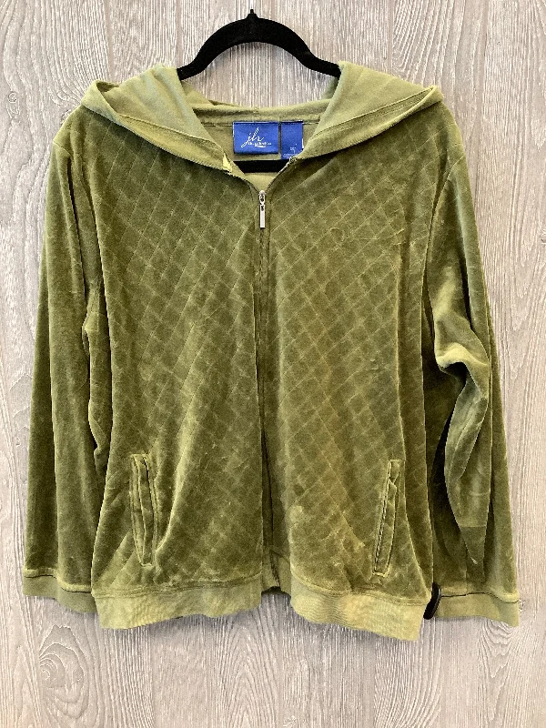 sweatshirts for festivals -Sweatshirt Hoodie By Clothes Mentor In Green, Size: 2x