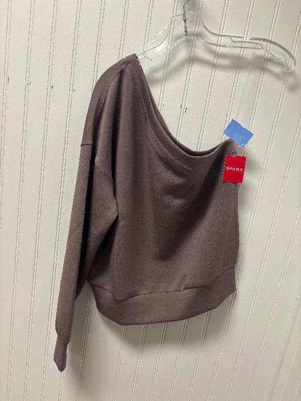 sweatshirts with vintage -Sweatshirt Crewneck By Spanx In Taupe, Size: M