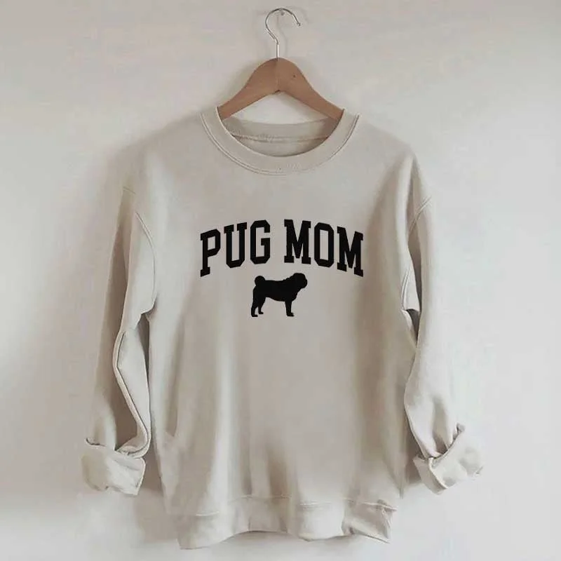 Adidas sweatshirts plush -Pug Mama Dog Lover Sweatshirt