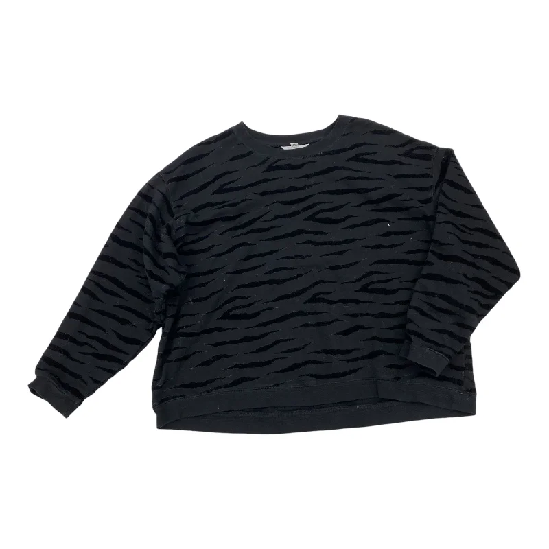 blue sweatshirts sleek -SWEATSHIRT CREWNECK by TIME AND TRU In BLACK, Size: XL