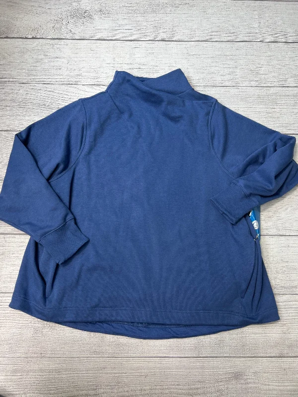 red sweatshirts plush -Athletic Sweatshirt Crewneck By Athleta In Blue, Size: 3x