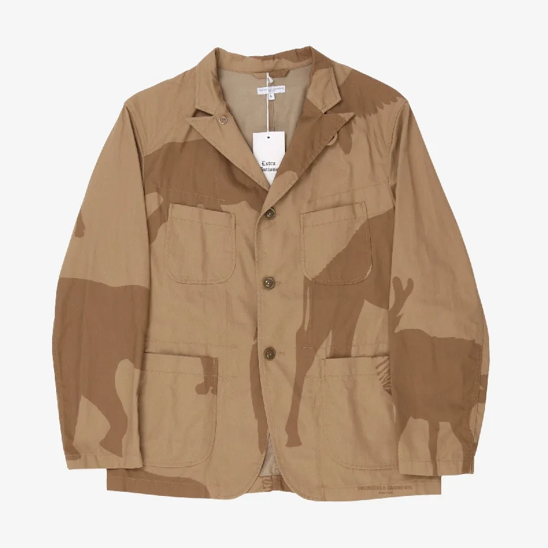 cotton lightweight jacket -Camo Bedford Jacket