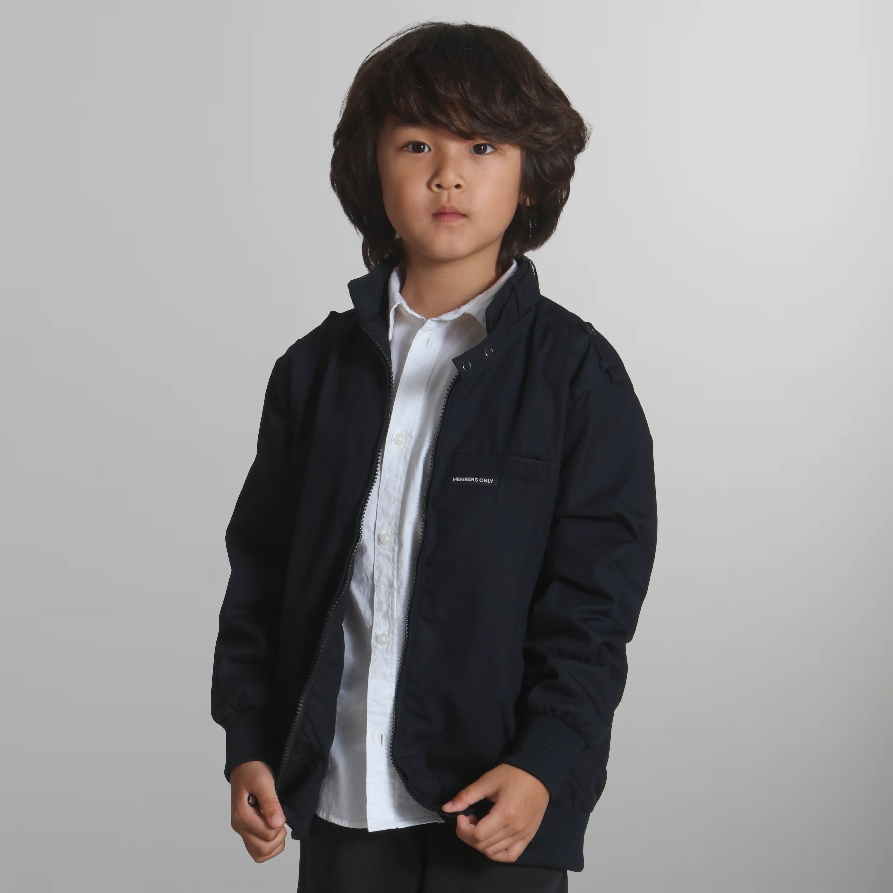 indigo striking jacket -Boy's Iconic Racer Jacket