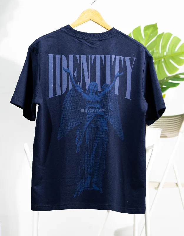 t-shirts men ridge weave -t-shirts men ridge weave -Angel | Identity is everything | Oversized |Blue