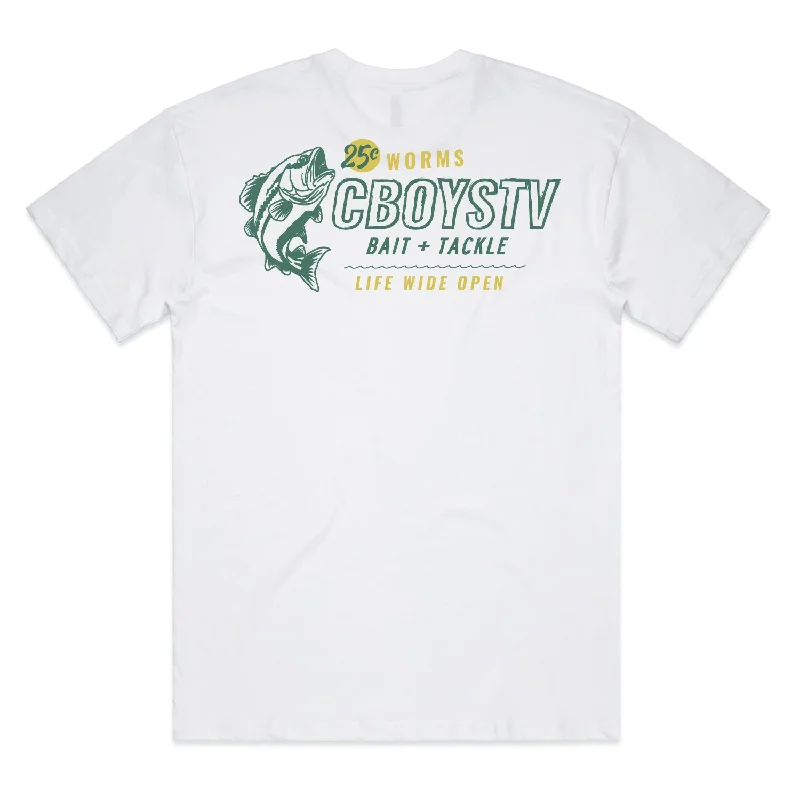 t-shirts with glitter prints -t-shirts with glitter prints -Bait-n-Tackle Tee