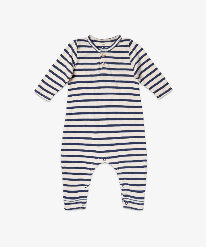 t-shirts men retro stripe -t-shirts men retro stripe -Campbell Romper, Navy Stripe