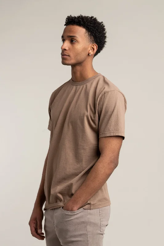 oversized t-shirts street style -oversized t-shirts street style -Classic Organic Tee - Warm Taupe