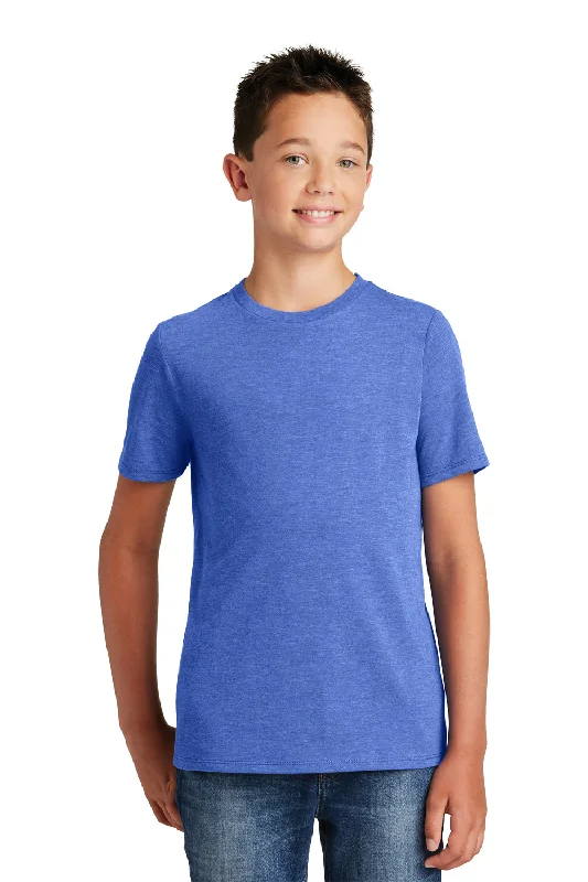 t-shirts with bead studs -t-shirts with bead studs -District Youth Perfect Tri Short Sleeve Crewneck T-Shirt - Royal Blue Frost