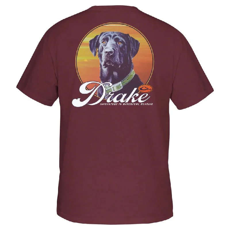 wool-bamboo t-shirts warm -wool-bamboo t-shirts warm -Drake Vintage Dog T-Shirt- Wild Ginger Heather