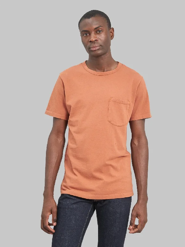 bamboo-cotton t-shirts soft -bamboo-cotton t-shirts soft -Freenote Cloth 9 Ounce Pocket T-Shirt Rust