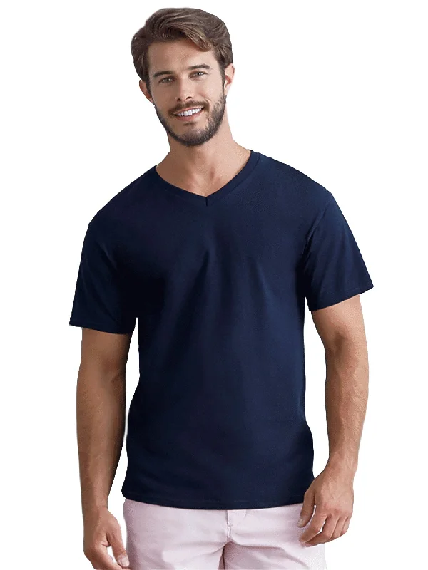 organic linen t-shirts eco -organic linen t-shirts eco -Fruit of the Loom 5 oz. 100% Heavy Cotton HD V-Neck T-Shirt