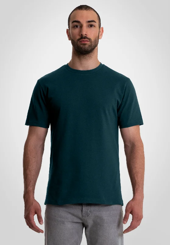 long t-shirts beach layer -long t-shirts beach layer -Heavy Regular Fit Tee - Dark Pine Green