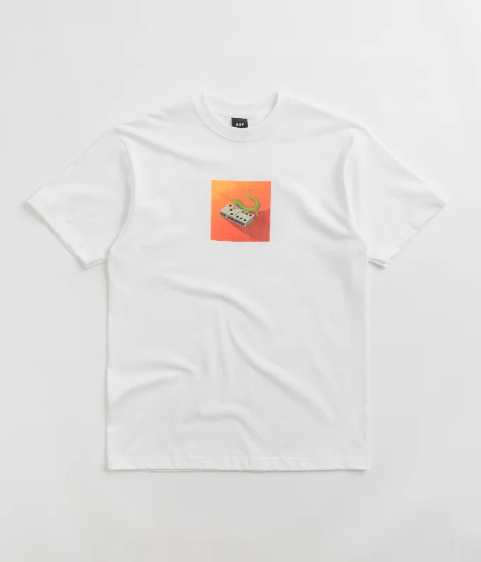 t-shirts with shell prints -t-shirts with shell prints -HUF Gecko T-Shirt - White