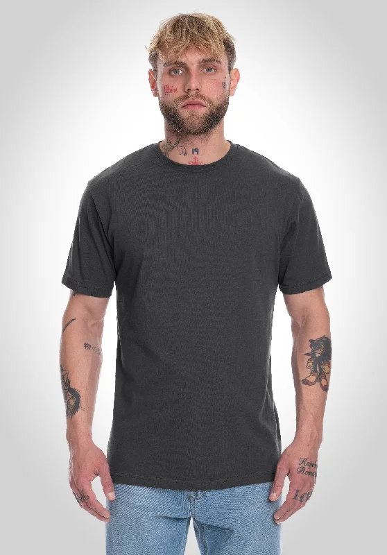 organic hemp t-shirts eco -organic hemp t-shirts eco -Basic Regular Fit Tee - Slate Grey