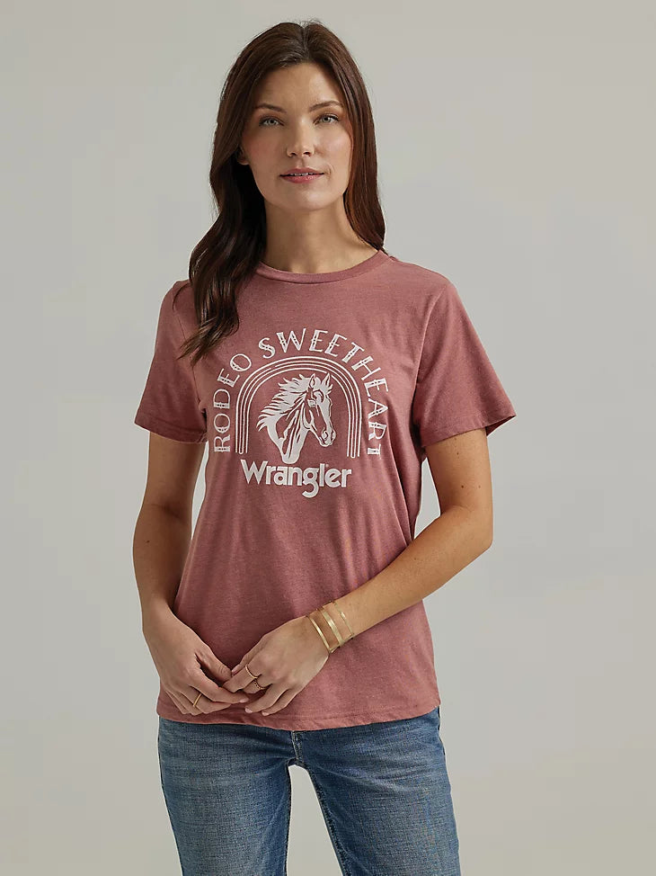 cropped t-shirts urban chic -cropped t-shirts urban chic -LADIES WRANGLER RODEO SWEETHEART TSHIRT