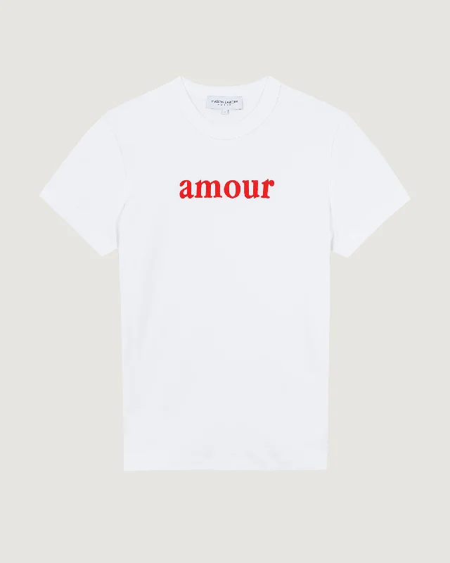 ribbed t-shirts textured feel -ribbed t-shirts textured feel -"Amour" montherlant t-shirt