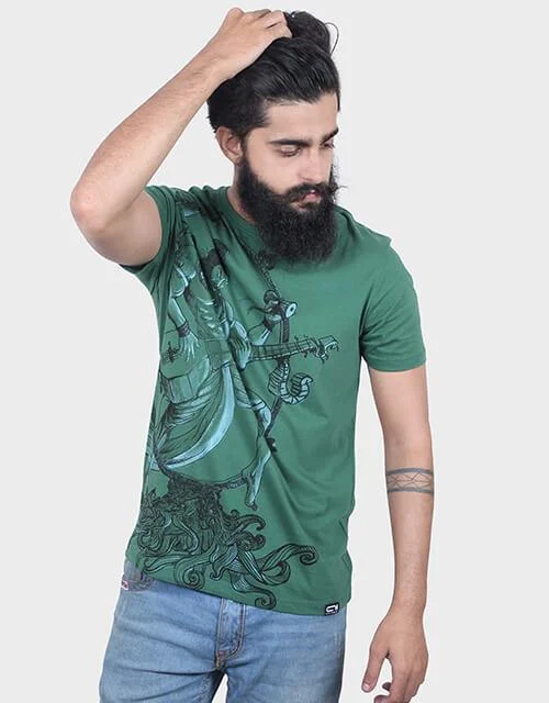 t-shirts with agate logos -t-shirts with agate logos -Natraj Green T-Shirt